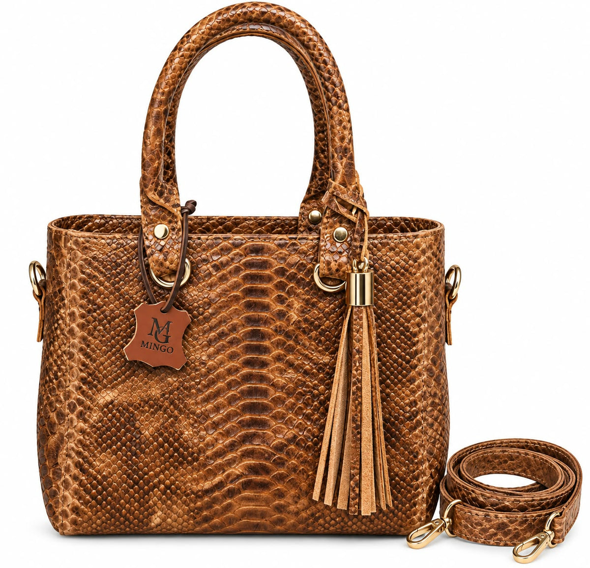 BOLSA MODELOS COLOMBIA CON GRABADO DE PITÓN