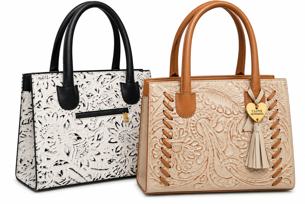 Bolso Tote satchel Modelo Muñequeado