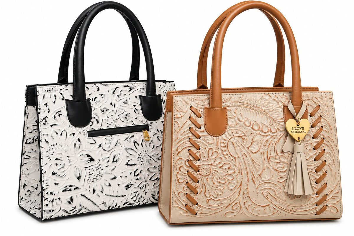Bolso Tote satchel Modelo Muñequeado