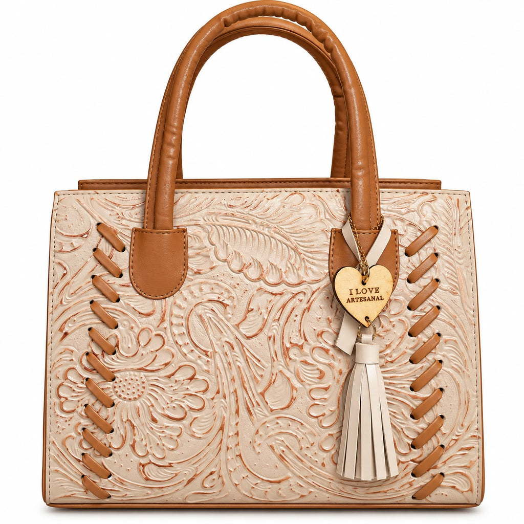 Bolso Tote satchel Modelo Muñequeado
